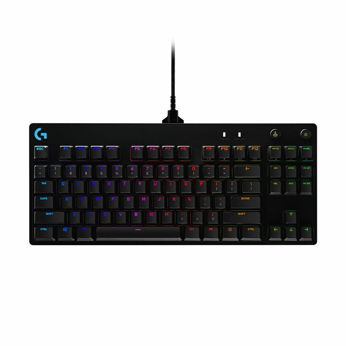 Tastatur Logitech CD68998 Schwarz RGB LED