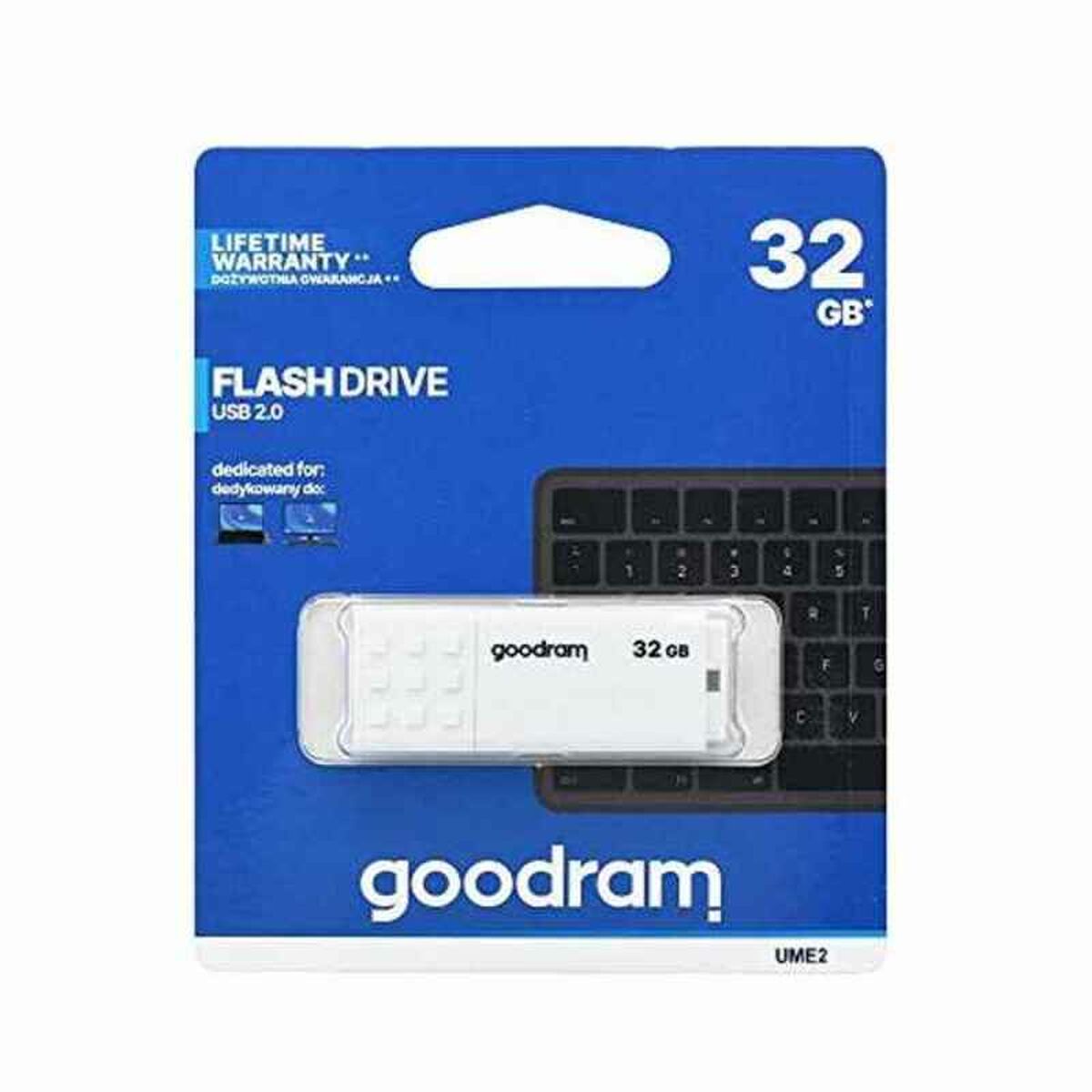USB Pendrive GoodRam UME2-0320W0R11 5 MB/s-20 MB/s Weiß 32 GB
