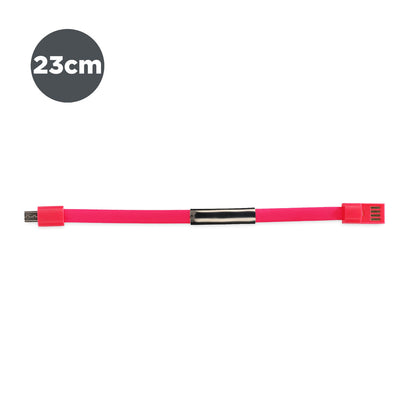 Armband Micro USB-Kabel Contact 23 cm Rosa
